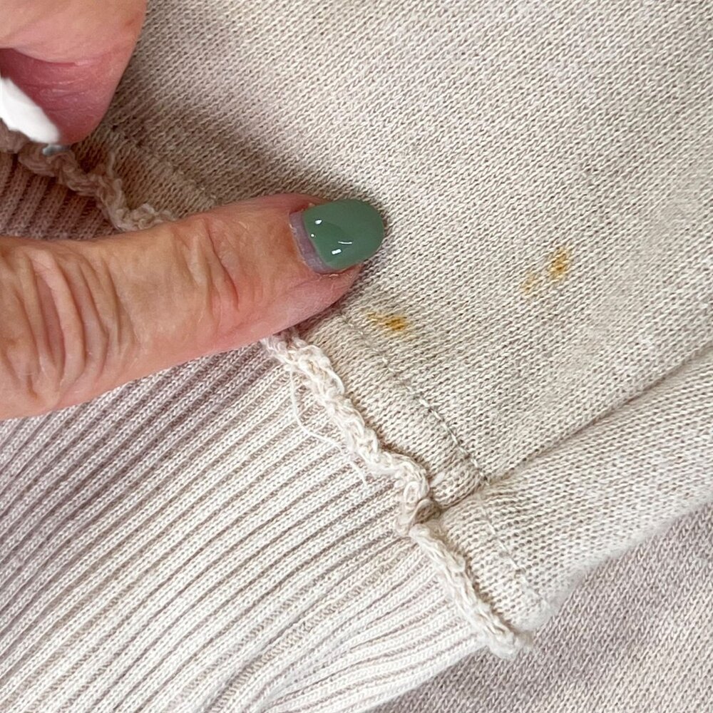 Aerie Beige Hooded Pullover Sweatshirt XS Buttons Pockets Womens Long Sleeve - Picture 4 of 16